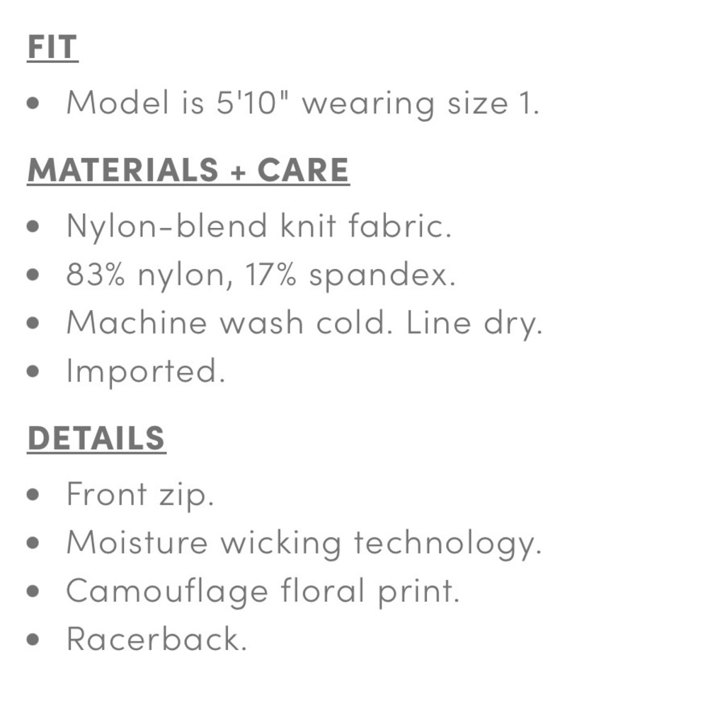 Torrid Floral Camo Activewear Two Piece Set NWT SZ 1X (14-16) - Picture 15 of 16